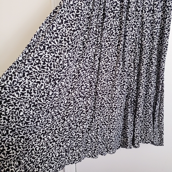 Vintage Warren Black and White Print Dress - Picture 6 of 16